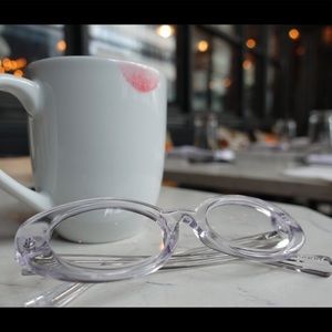 Elizabeth and James McKinley Oval Acetate glasses